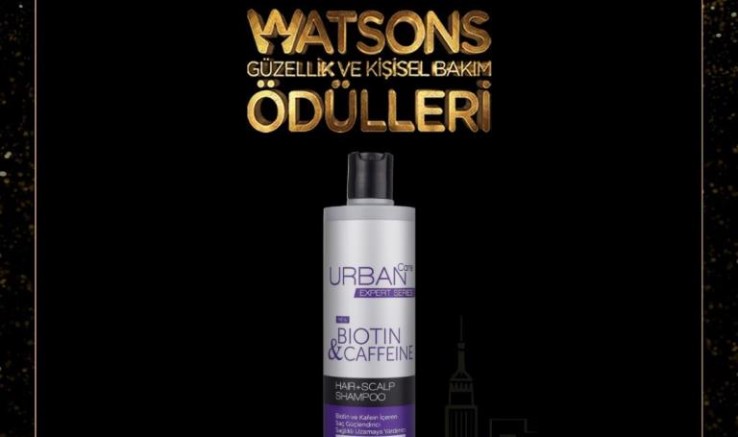 8. Watsons Güzellik ve Kişisel Bakım Ödülleri’nde Yılın En İyi Şampuanı URBAN Care Biotin & Caffeine Şampuan
