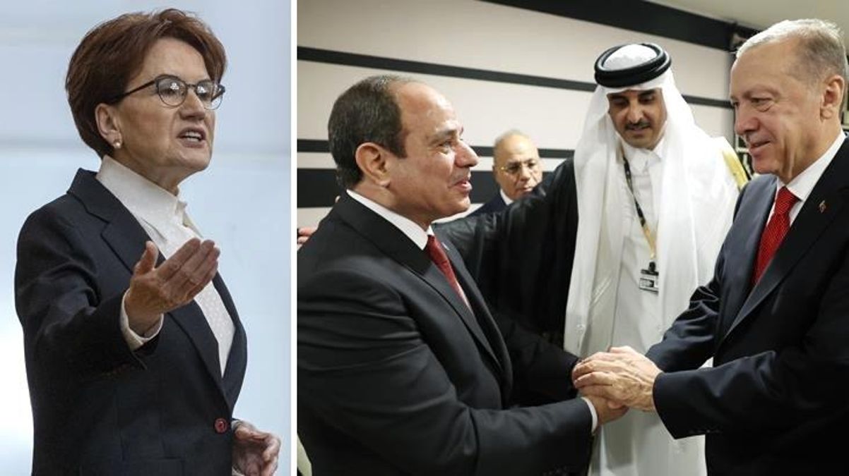 Akşener, Sisi ile görüşen Cumhurbaşkanı Erdoğan'ı futbol tutkusu üzerinden eleştirdi