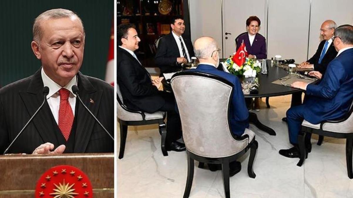 Cumhurbaşkanı Erdoğan'dan 6'lı masanın taslağındaki anayasa değişiklik teklifine ilk yorum! 