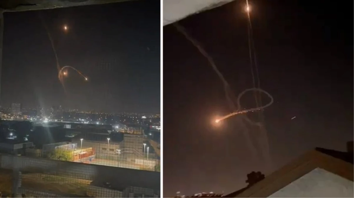 İsrail kendini vurdu! Demir Kubbe'nin ateşlediği füze Tel Aviv'e düştü