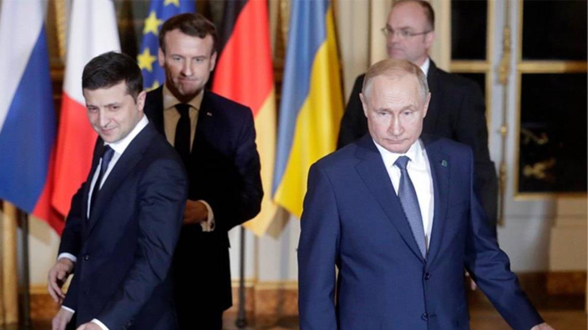 Rusya-Ukrayna diplomasisi yapan Macron Putin gerilimi artırmama sözü verdi dedi