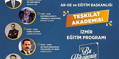 AK Parti İzmirde Teşkilat Akademisi Başlıyor