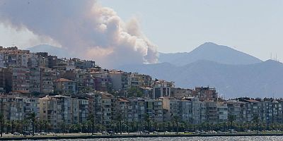 İzmir Balçova Teleferikte orman Yangını