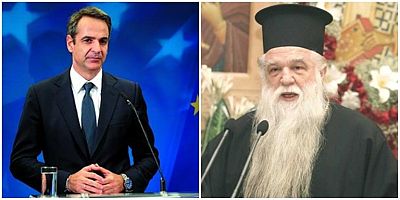 Komşu Fena Karıştı Yunanistanın Ünlü Papazı Başbakanı Miçotakisi Dinden Attı