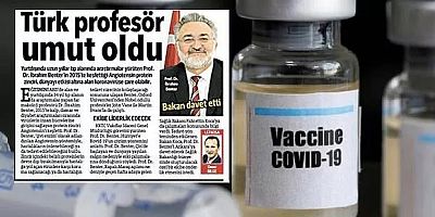 Önce aşı şimdi de korona ilacında Türk keşfi