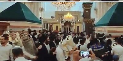 Yahudiler cami basıp dans etti, görüntüler sosyal medyada tepki çekti